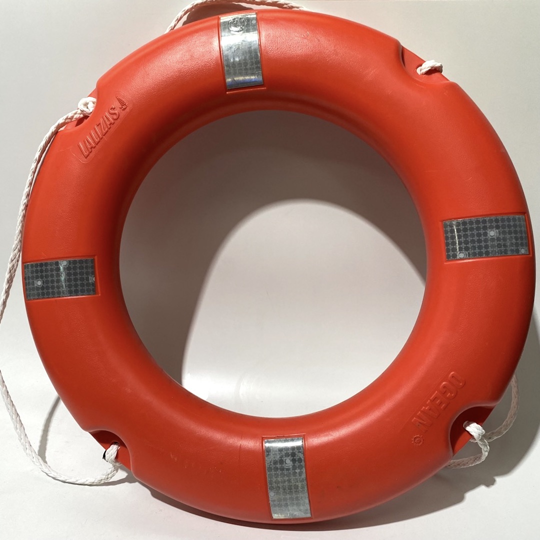 BUOY, Lifering - Hard Orange w Reflective Bands